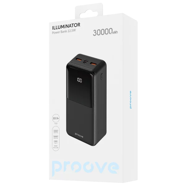 Power Bank Proove Illuminator 22.5W 30000mAh - Photo 1